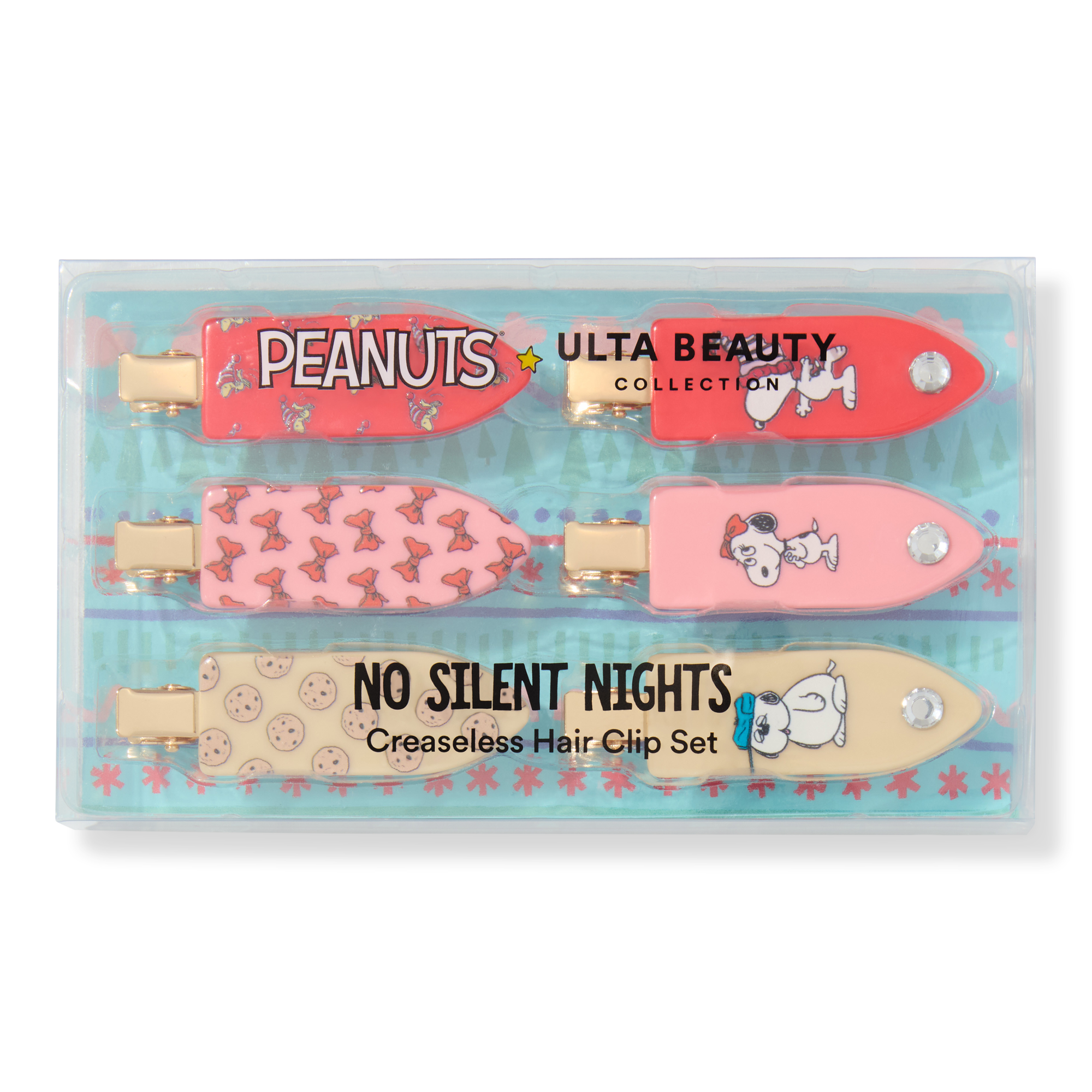 ULTA Beauty Collection Peanuts x UBC No Silent Nights Creaseless Clips Set #1