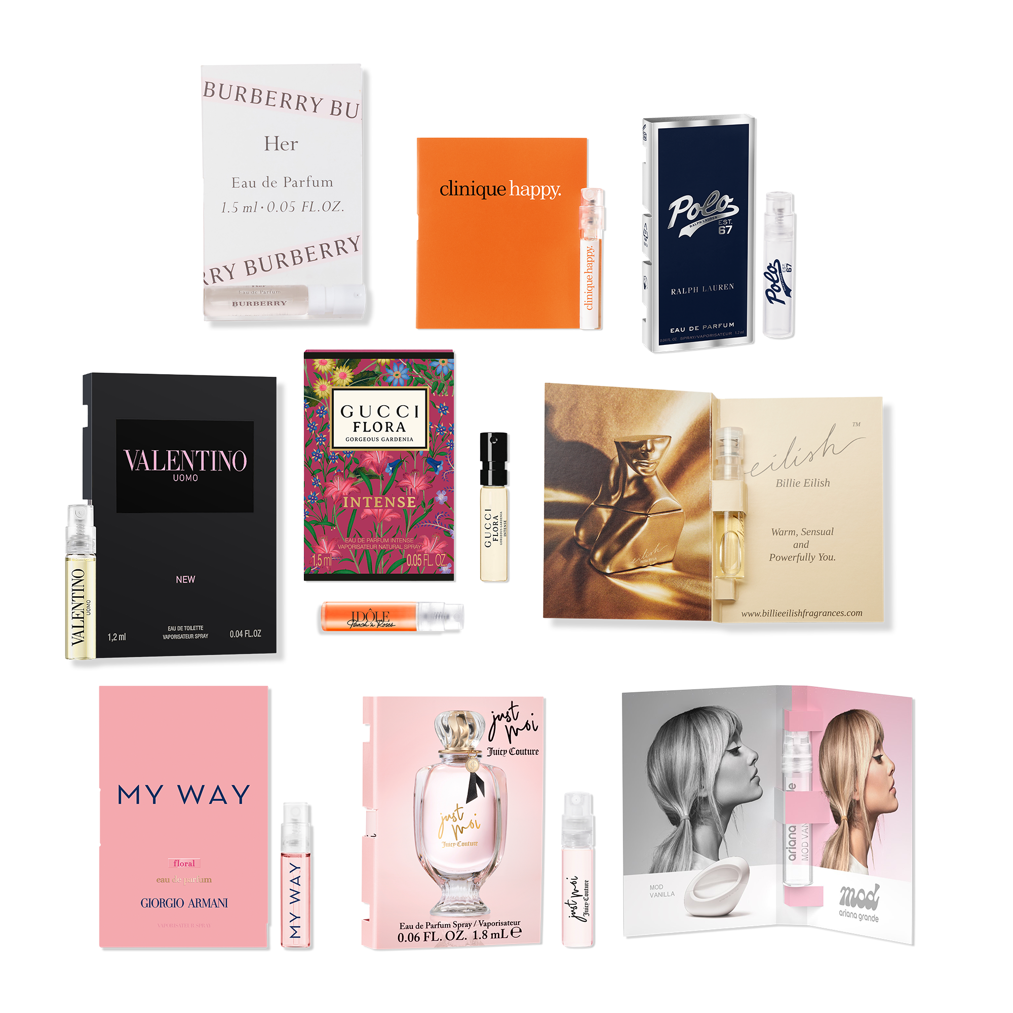Variety Free 10 Piece Fragrance Sampler with select $100 fragrance shipped purchase #1