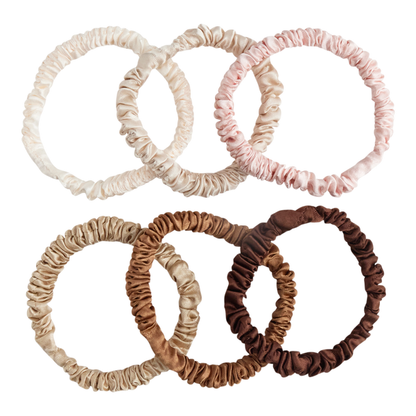 Product-obsessed 6 Satin Skinny Scrunchies #3