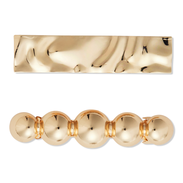 Product-obsessed Metal Abstract Barrettes 2 Piece Set #1
