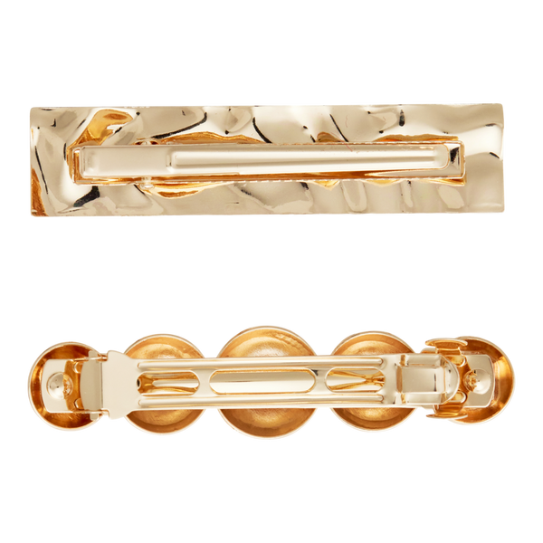 Product-obsessed Metal Abstract Barrettes 2 Piece Set #2