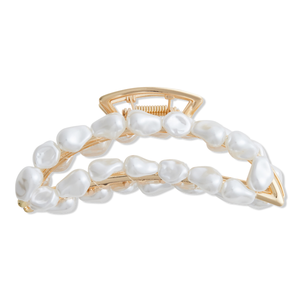 Product-obsessed Embellished Faux Pearl Claw Clip #1