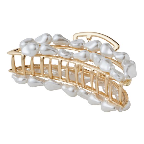 Product-obsessed Embellished Faux Pearl Claw Clip #2