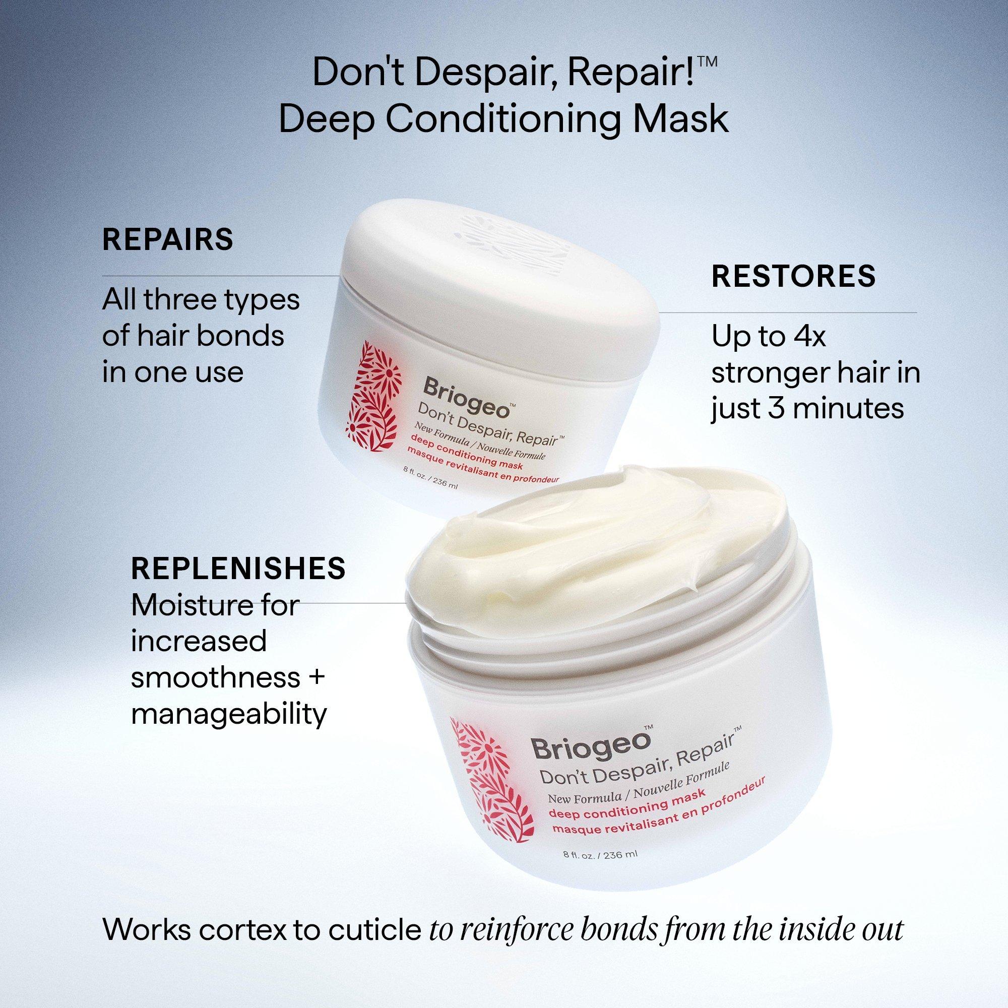 Маска глубокого действия для волос Briogeo Don't Despair, Repair! с восстановлением связей — фото 5