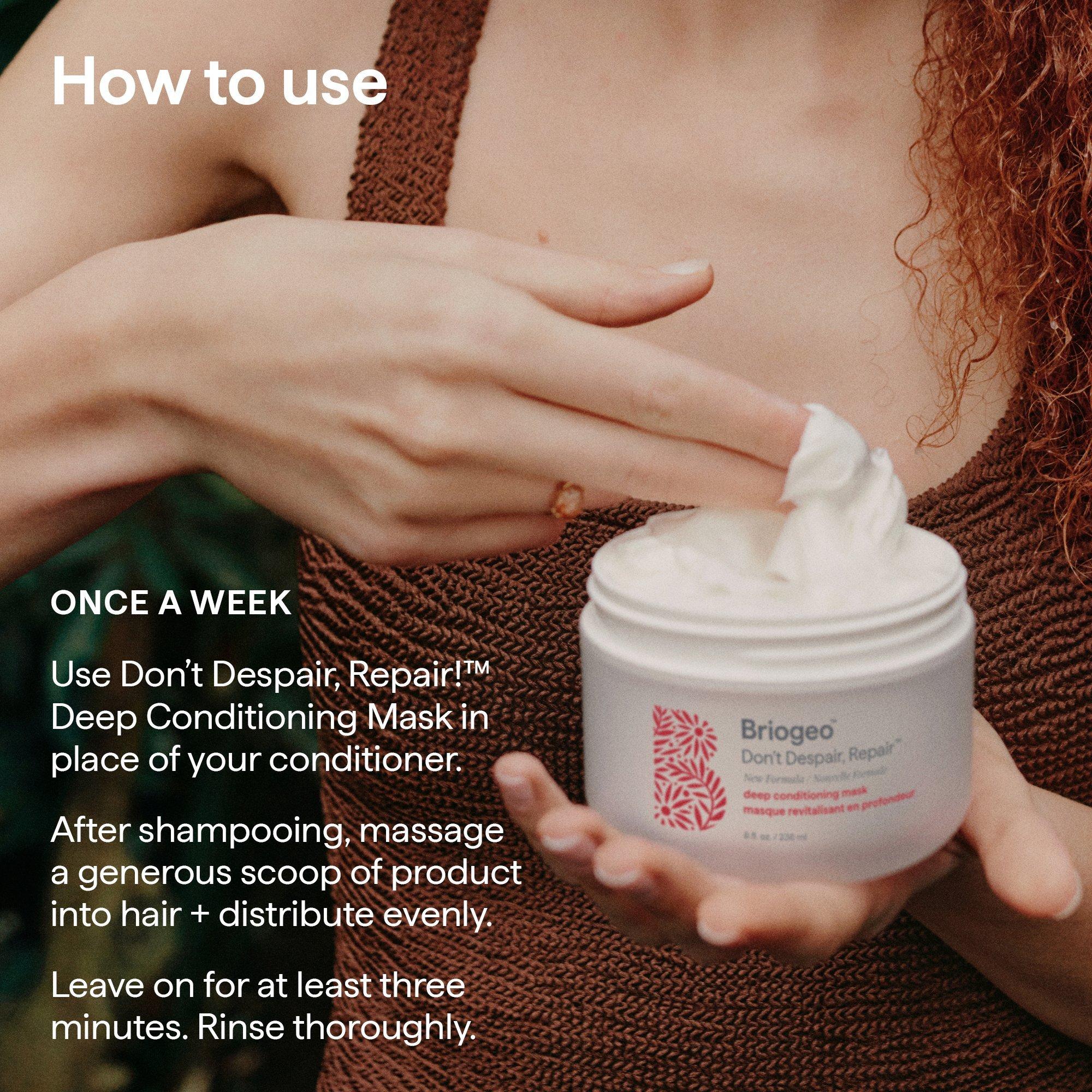 Маска глубокого действия для волос Briogeo Don't Despair, Repair! с восстановлением связей — фото 6