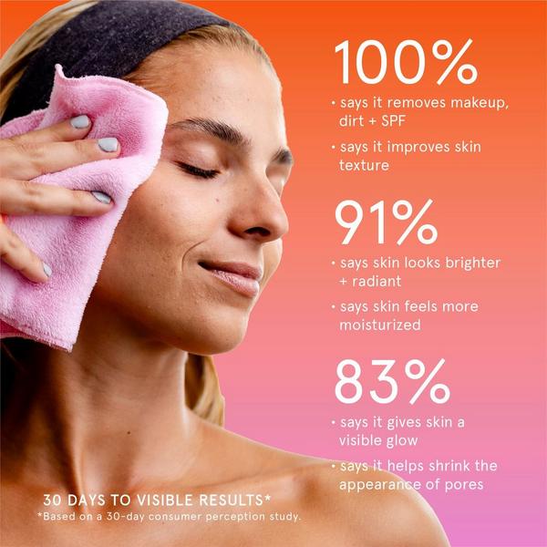 Cleanlogic Infusions Dual-Texture Facial Cloth + Collagen #5