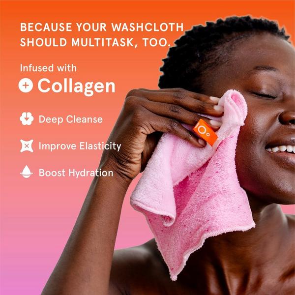 Cleanlogic Infusions Dual-Texture Facial Cloth + Collagen #6