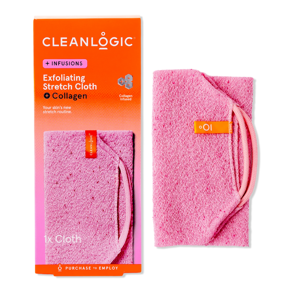 Cleanlogic Infusions Exfoliating Stretch Cloth + Collagen #1
