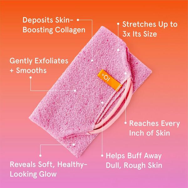 Cleanlogic Infusions Exfoliating Stretch Cloth + Collagen #2