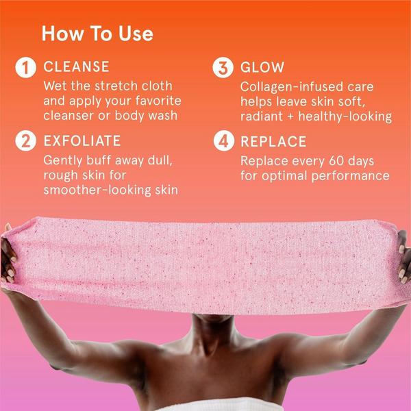 Cleanlogic Infusions Exfoliating Stretch Cloth + Collagen #7