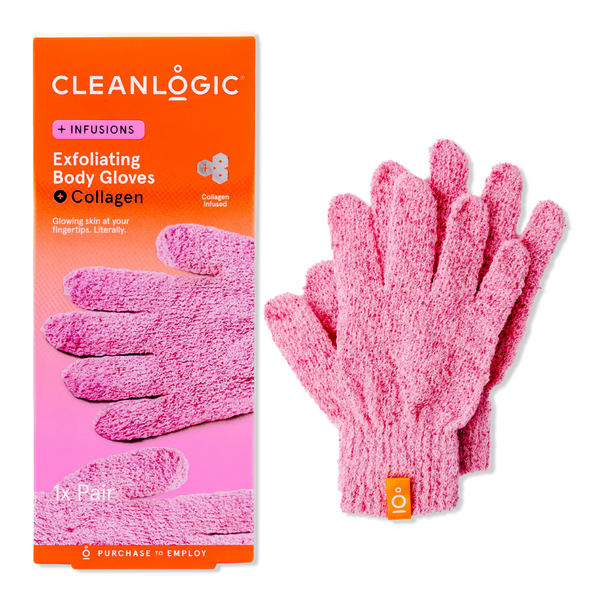 Cleanlogic Infusions Exfoliating Body Gloves + Collagen #1