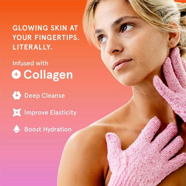 Cleanlogic Infusions Exfoliating Body Gloves + Collagen #6