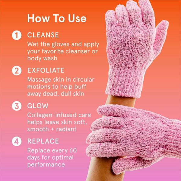 Cleanlogic Infusions Exfoliating Body Gloves + Collagen #7