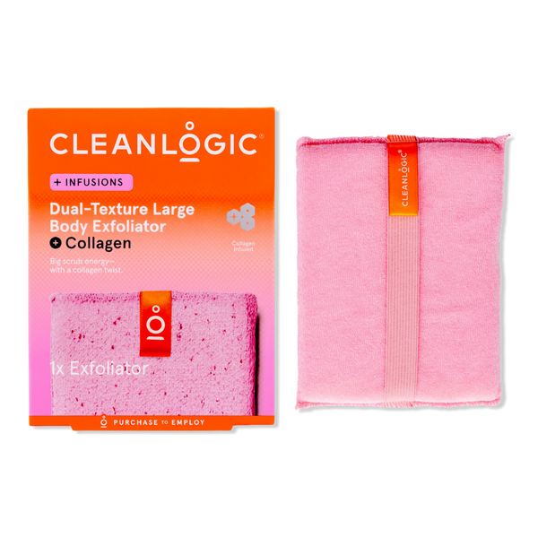 Cleanlogic Infusions Dual-Texture Large Body Exfoliator + Collagen #1
