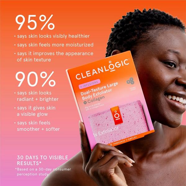 Cleanlogic Infusions Dual-Texture Large Body Exfoliator + Collagen #5