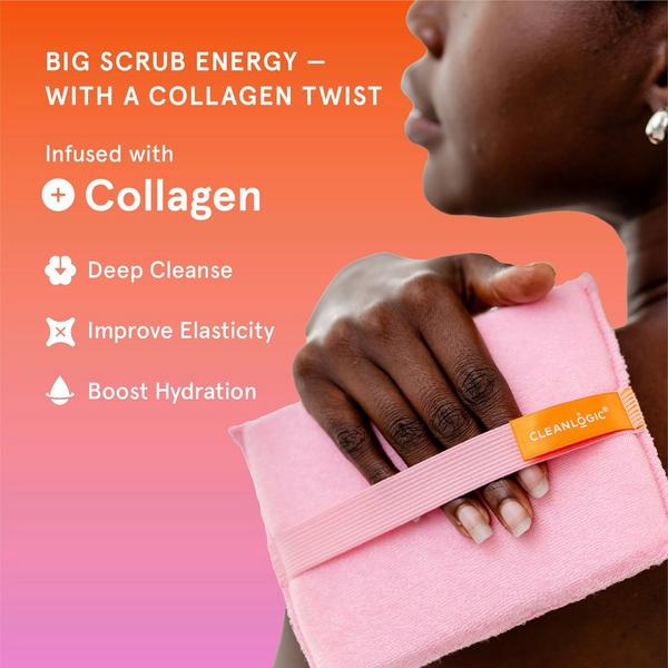 Cleanlogic Infusions Dual-Texture Large Body Exfoliator + Collagen #6