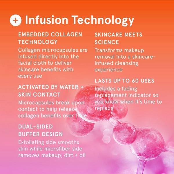 Cleanlogic Infusions Makeup Removing Facial Buffers + Collagen #4