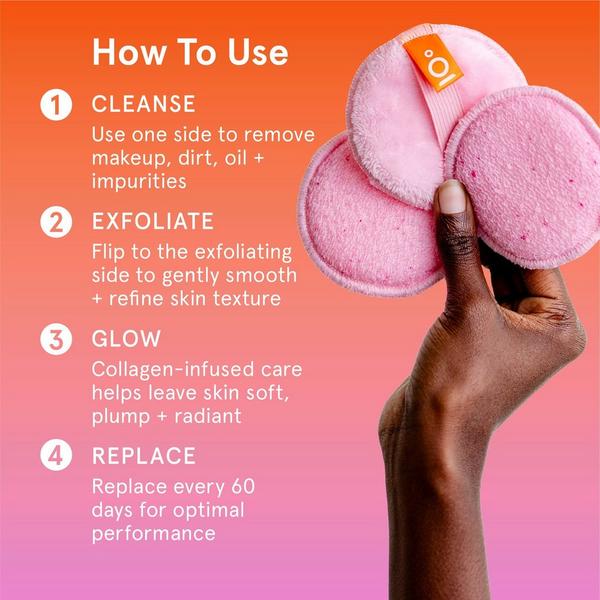Cleanlogic Infusions Makeup Removing Facial Buffers + Collagen #7