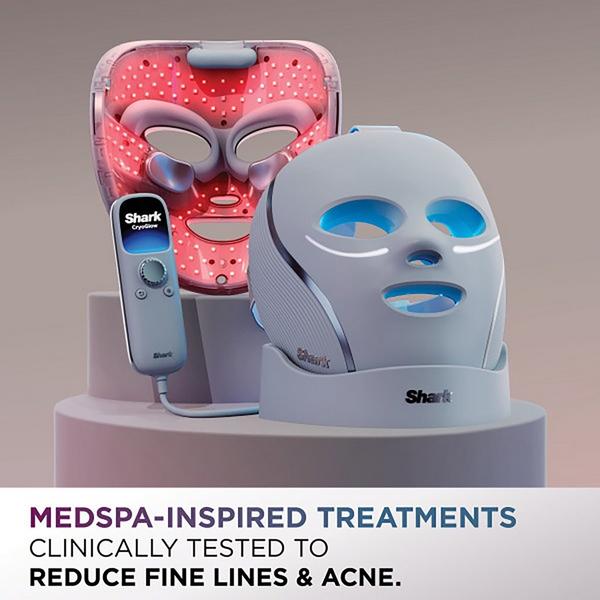 Shark Beauty CryoGlow Red Blue & Infrared iQLED Face Mask & Under Eye Cooling #2