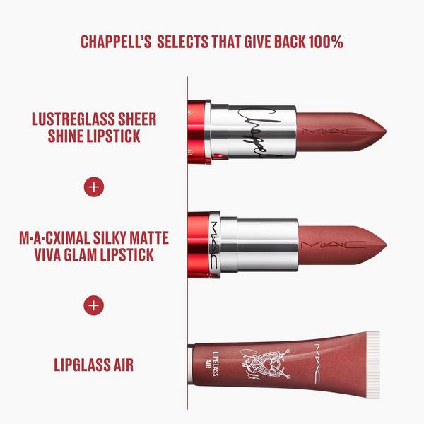 MAC Chappell Roan Viva Glam Lustreglass Sheer-Shine Lipstick #7