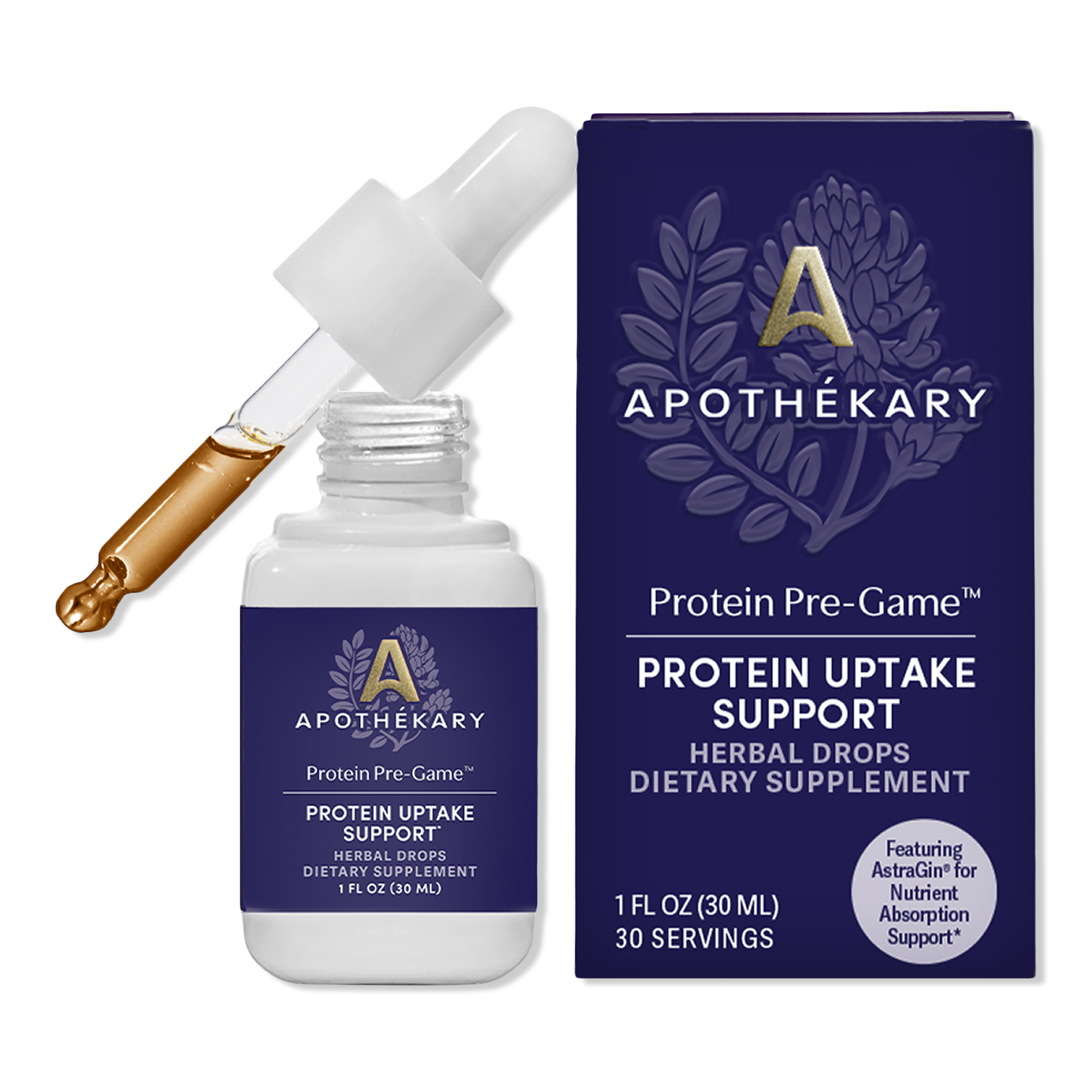 Apothékary Protein Pre-Game Protein Digestion & Amino Acid Absorption Support Herbal Drops #1