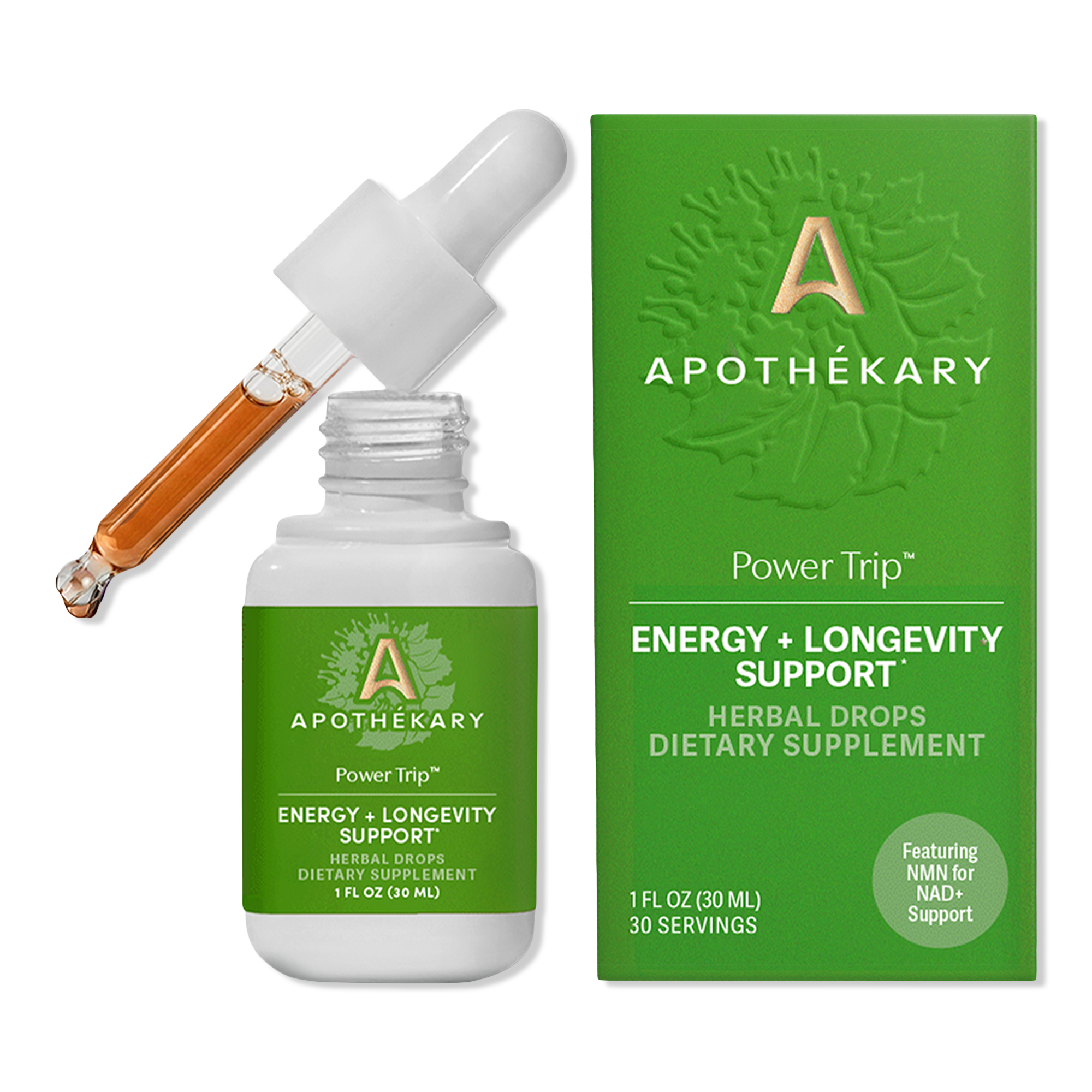 Apothékary Power Trip Energy and Longevity Support Herbal Drops #1