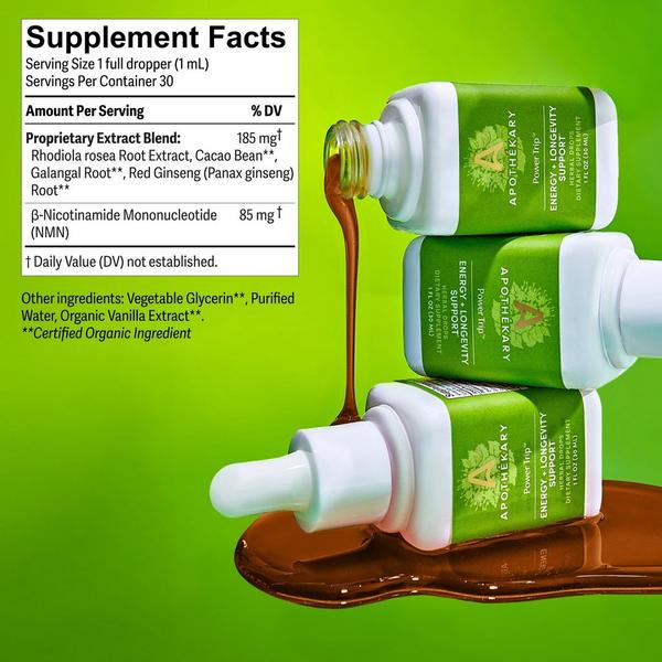 Apothékary Power Trip Energy and Longevity Support Herbal Drops #6