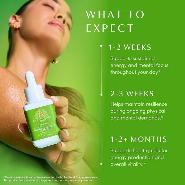 Apothékary Power Trip Energy and Longevity Support Herbal Drops #7