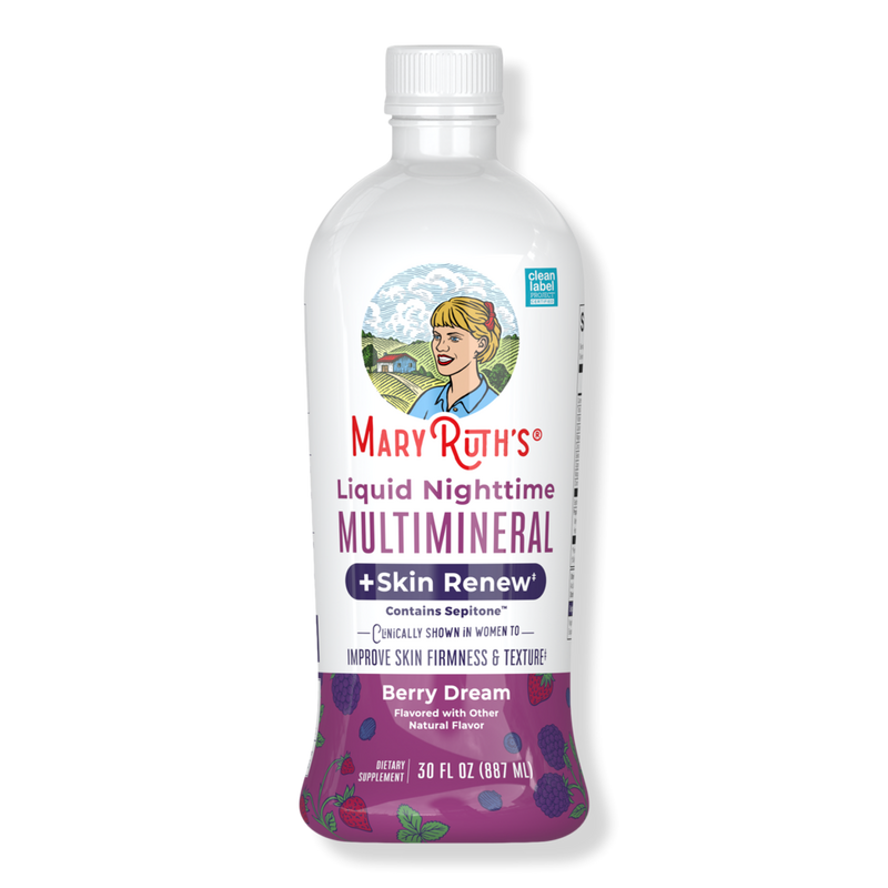 Nighttime Multimineral Liquid + Skin Renew Berry