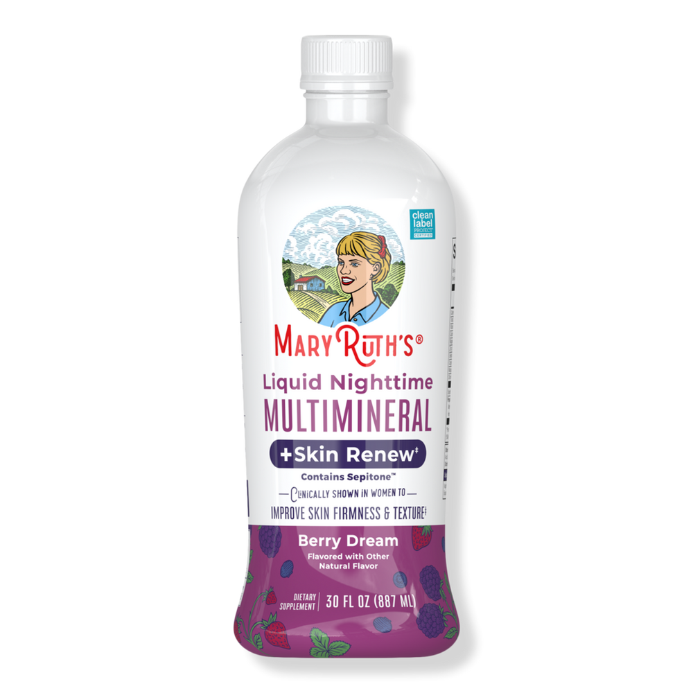MaryRuth's Liquid Nighttime Multimineral + Skin Renew - 30 oz