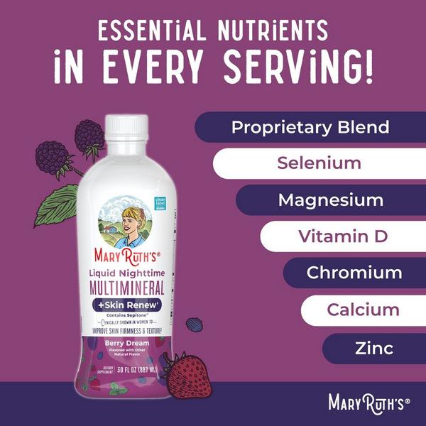 MaryRuth's Liquid Nighttime Multimineral + Skin Renew #4