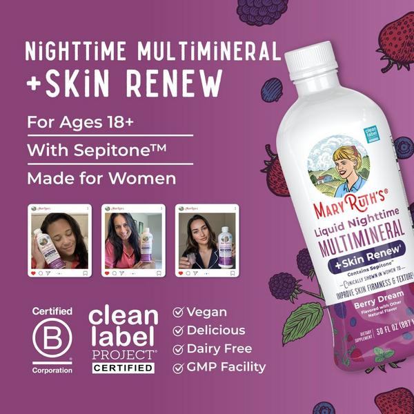 MaryRuth's Liquid Nighttime Multimineral + Skin Renew #6