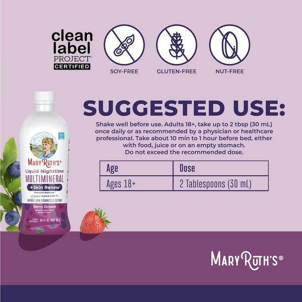 MaryRuth's Liquid Nighttime Multimineral + Skin Renew #7
