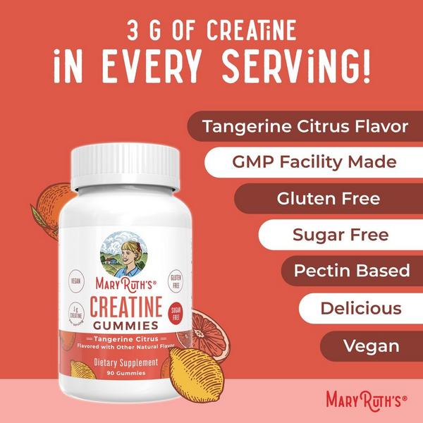 MaryRuth's Creatine Gummies Tangerine Citrus #3