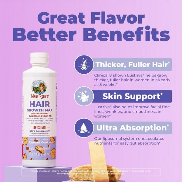 MaryRuth's Hair Growth Max Liposomal Almond Cookie #4