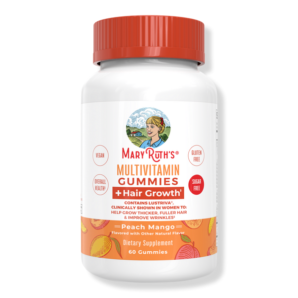 MaryRuth's Multivitamin Gummies + Hair Growth Peach Mango #1
