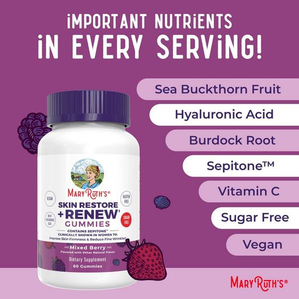 MaryRuth's Skin Restore & Renew Complex Gummie Mixed Berry #3