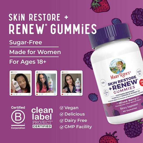 MaryRuth's Skin Restore & Renew Complex Gummie Mixed Berry #5