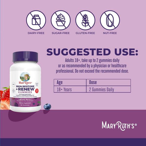 MaryRuth's Skin Restore & Renew Complex Gummie Mixed Berry #8