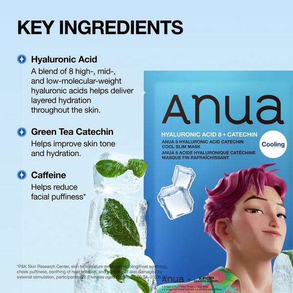 ANUA KPop Demon Hunters 8 Hyaluronic Acid Catechin Cool Slim Mask #6
