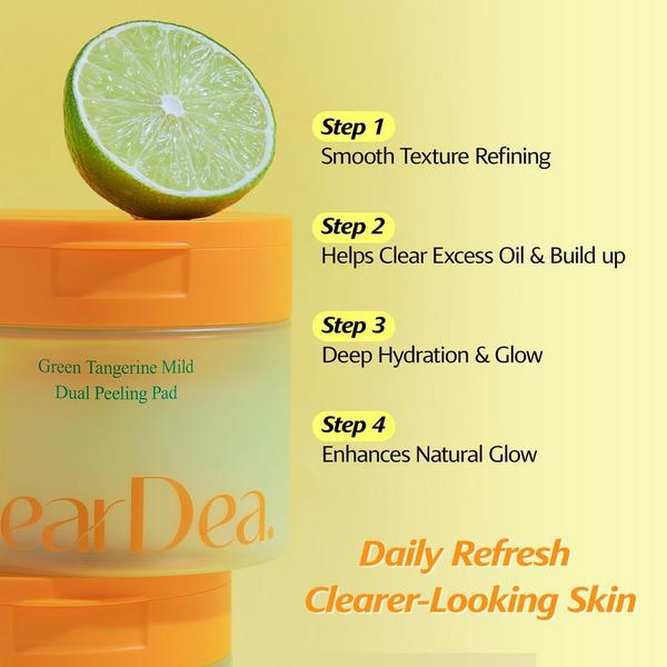 ClearDea. Green Tangerine Mild Dual Peeling Pad #6