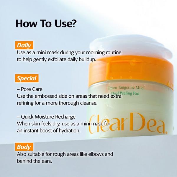 ClearDea. Green Tangerine Mild Dual Peeling Pad #7