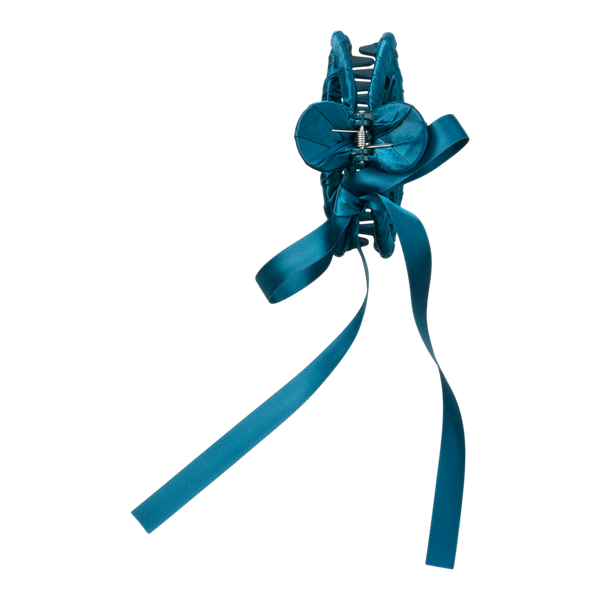 Conair Accessories Ribbon-Wrapped Claw Clip with Bow #3