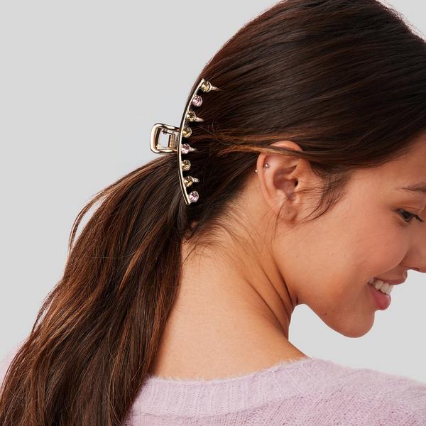 Conair Accessories Metal Claw Clip with Multi-Color Stones #6