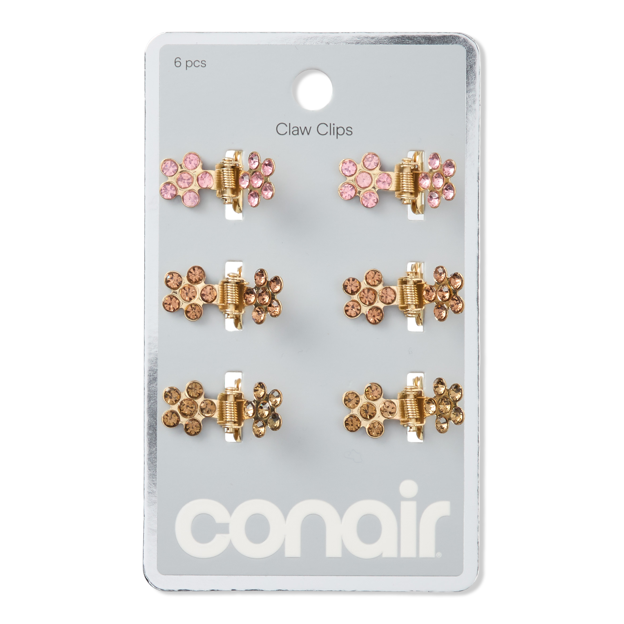 Conair Accessories Flower Claw Clip with Stones 6pk #1