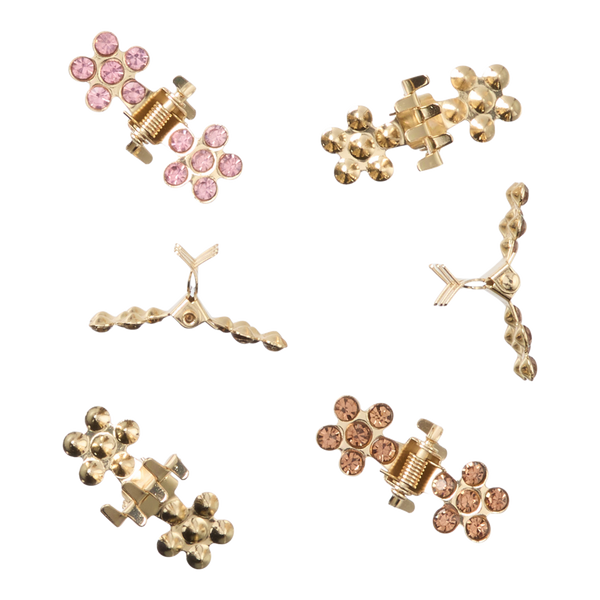 Conair Accessories Flower Claw Clip with Stones 6pk #2