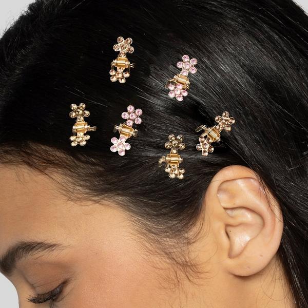 Conair Accessories Flower Claw Clip with Stones 6pk #5