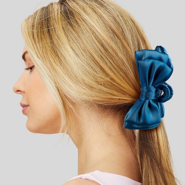 Conair Accessories Fabric-Wrapped Bow Claw Clip #5
