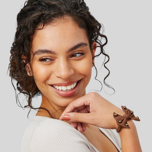 Conair Accessories Bow Ponytailers with Gold Beads 4 pk #5
