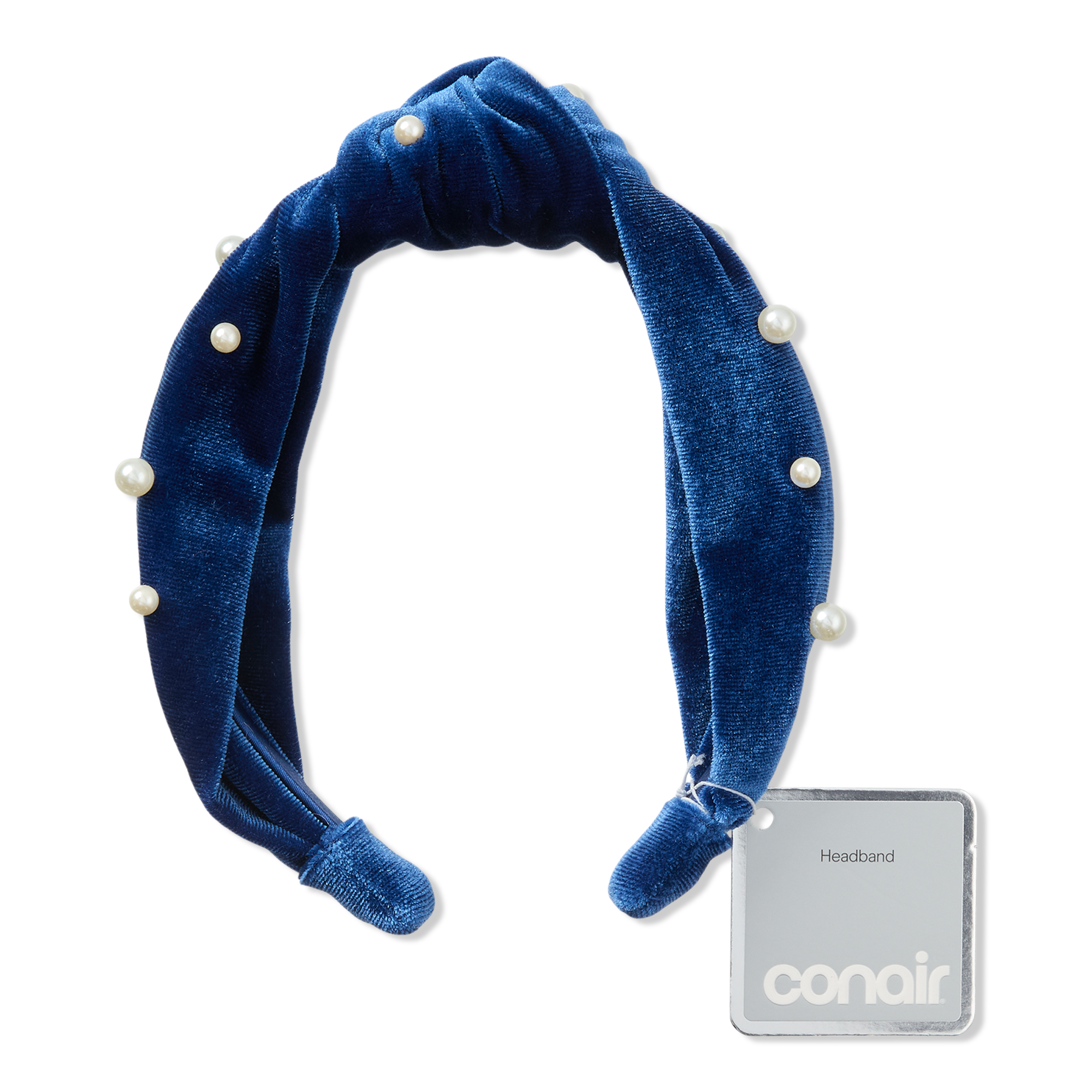 Conair Accessories Knotted Velvet Headband with Pearl Accents #1